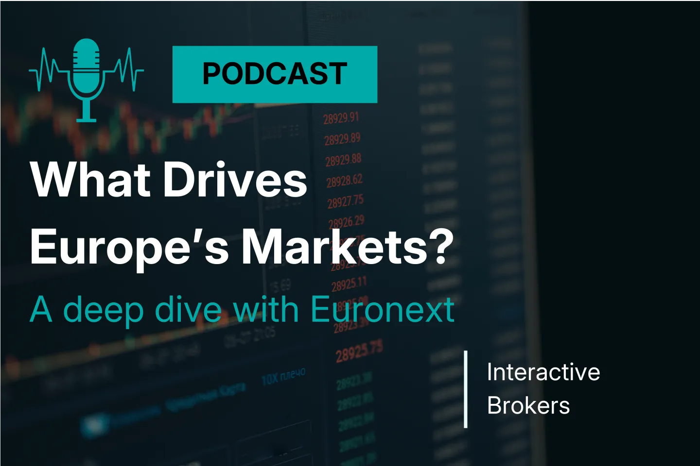 Message announcing What drives Europe’s markets? A deep dive with Euronext webinar